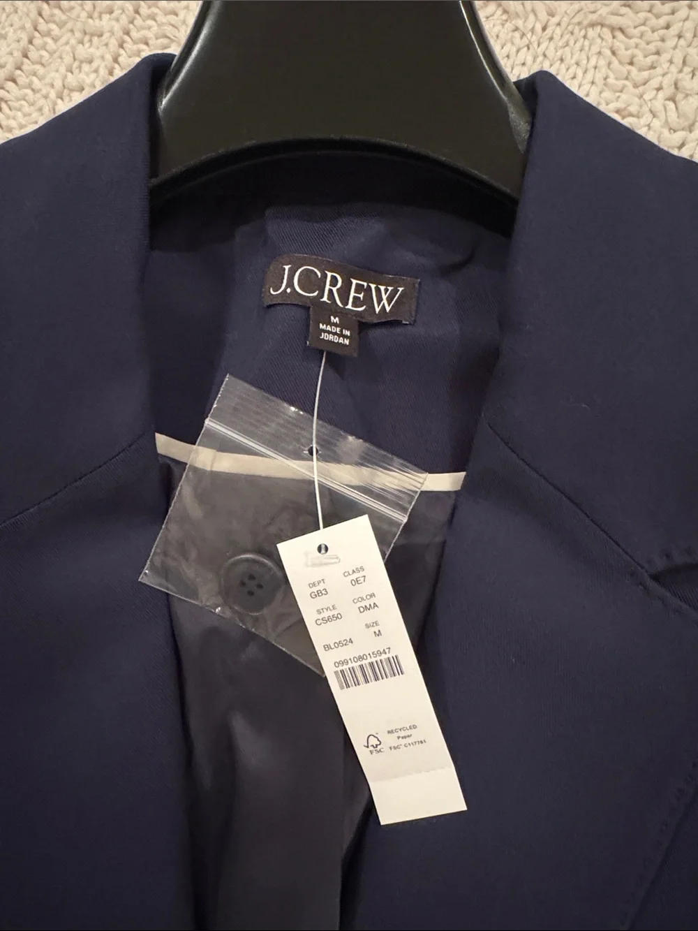 J. Crew Gamine blazer in cotton-blend twill CS650